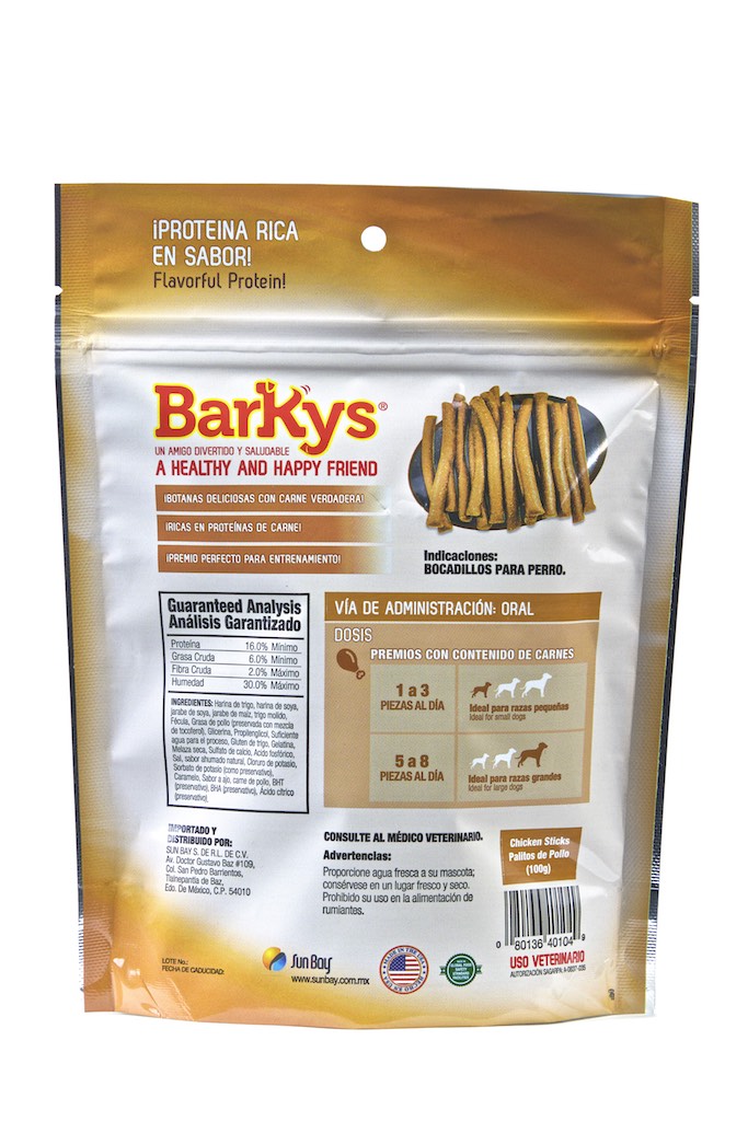 Barkys Palitos De Pollo Chicken Sticks 3 Pzas 100 Gr - Premios, Premios, Barkys, Mister Mascotas Barkys Palitos De Pollo Chicken Sticks 3 Pzas 100 Gr - Premios, Premios, Barkys, Mister Mascotas